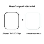 ENKAY Hat-Prince PC-Rahmen + vollflächige PMMA HD-Displayschutzfolie für Apple Watch Series 7 45 mm