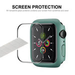ENKAY Hat-Prince PC-Rahmen + vollflächige PMMA HD-Displayschutzfolie für Apple Watch Series 7 45 mm