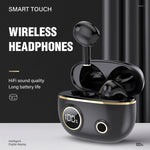 PRO100 TWS Bluetooth 5.2 Geräuschunterdrückende Wasserdichte Ohrhörer 9D Stereo Sportkopfhörer mit Ladeetui