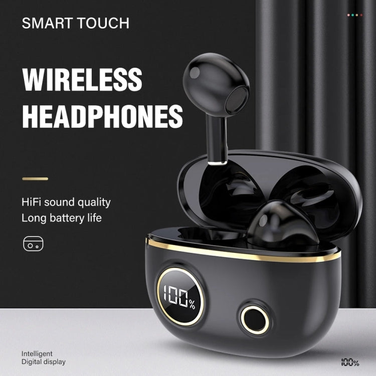 PRO100 TWS Bluetooth 5.2 Geräuschunterdrückende Wasserdichte Ohrhörer 9D Stereo Sportkopfhörer mit Ladeetui