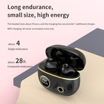 PRO100 TWS Bluetooth 5.2 Geräuschunterdrückende Wasserdichte Ohrhörer 9D Stereo Sportkopfhörer mit Ladeetui