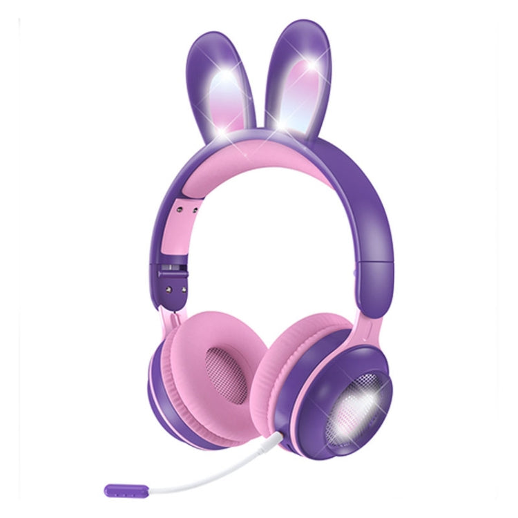 KE-01 Kaninchenohren Kabelloses Bluetooth 5.0 Stereo Musik Faltbares Headset mit Mikrofon für PC