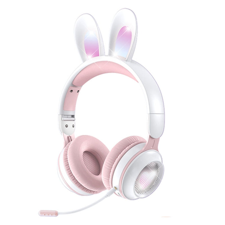 KE-01 Kaninchenohren Kabelloses Bluetooth 5.0 Stereo Musik Faltbares Headset mit Mikrofon für PC