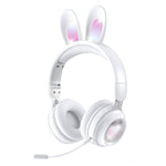 KE-01 Kaninchenohren Kabelloses Bluetooth 5.0 Stereo Musik Faltbares Headset mit Mikrofon für PC