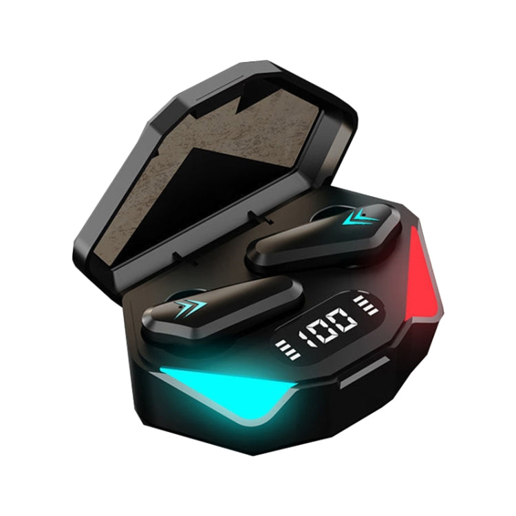 TWS-Y04 Bluetooth 5.0 TWS Binaurale True Stereo Touch-Steuerung Gaming Ohrhörer mit LED-Ladeetui