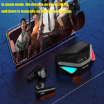 TWS-Y04 Bluetooth 5.0 TWS Binaurale True Stereo Touch-Steuerung Gaming Ohrhörer mit LED-Ladeetui