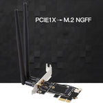 TXB001 PCIE-1X Karte zu NGFF-Ekey Dual-Antennen-Adapter