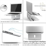 AP-2 Aluminiumlegierung 360 Grad Drehbarer Verstellbarer Laptop-Ständer für 11-17 Zoll Notebook, AP-2