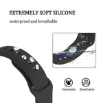 Monochromes Silikonarmband für Samsung Galaxy Watch Active 22 mm