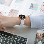 Monochromes Silikonarmband für Samsung Galaxy Watch Active 22 mm