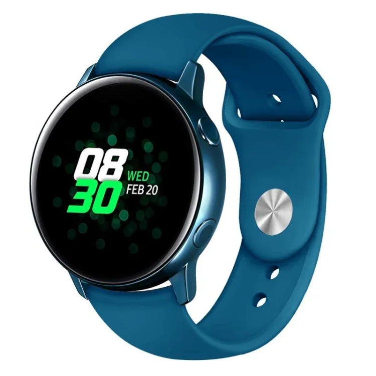 Monochromes Silikonarmband für Samsung Galaxy Watch Active 22 mm