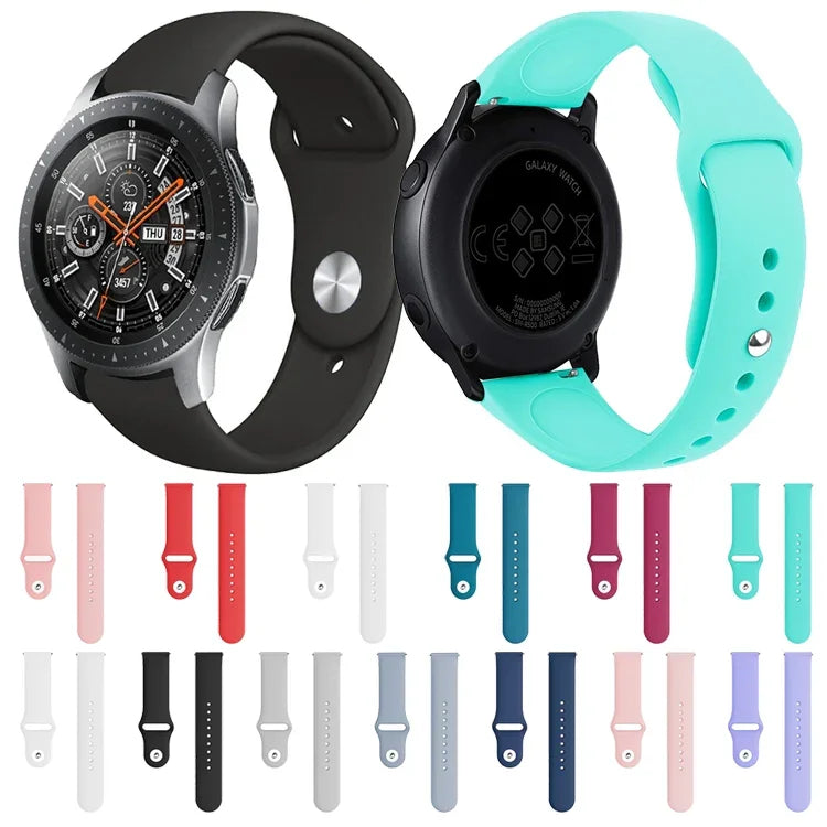 Monochromes Silikonarmband für Samsung Galaxy Watch Active 22 mm