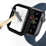 ENKAY Hat-Prince 2-in-1 PC-Rahmen + 9H-Schutzglas-Schutzhülle mit vollständiger Abdeckung für Apple Watch Series 7 45 mm