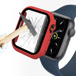 ENKAY Hat-Prince 2-in-1 PC-Rahmen + 9H-Schutzglas-Schutzhülle mit vollständiger Abdeckung für Apple Watch Series 7 45 mm