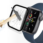 ENKAY Hat-Prince 2-in-1 PC-Rahmen + 9H-Schutzglas-Schutzhülle mit vollständiger Abdeckung für Apple Watch Series 7 45 mm