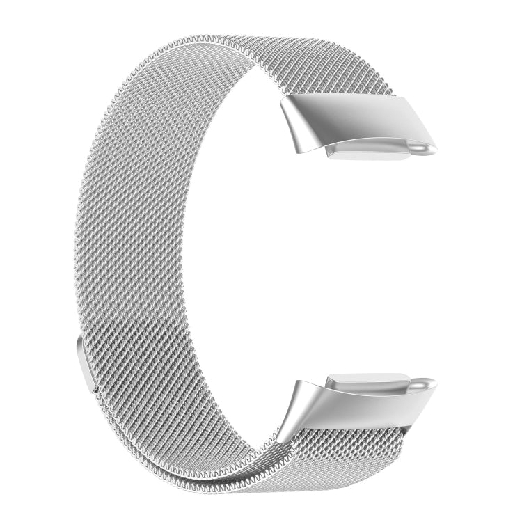 Milano Magnetic Metal Strap for Fitbit Charge 5, Silver, Black, Rose Gold, Rose Pink, Champagne Gold, Gray, Color, Light Purple