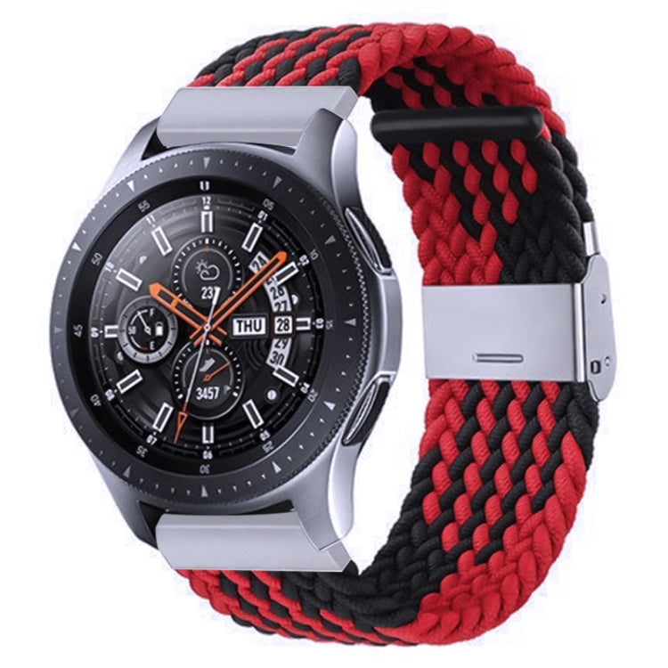 Nylon-geflochtenes Armband mit Metallschnalle für Galaxy Watch 4, 20 mm