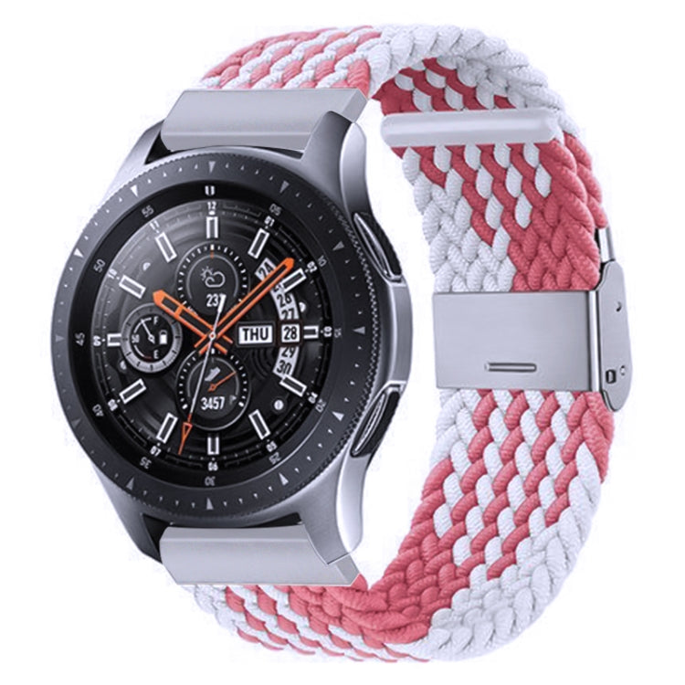 Nylon-geflochtenes Armband mit Metallschnalle für Galaxy Watch 4, 20 mm