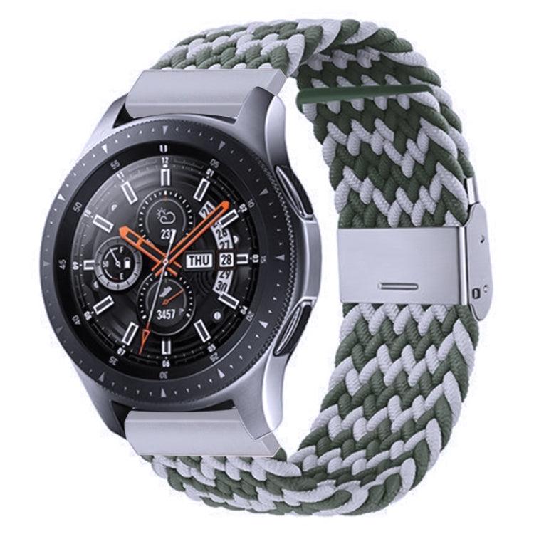 Nylon-geflochtenes Armband mit Metallschnalle für Galaxy Watch 4, 20 mm