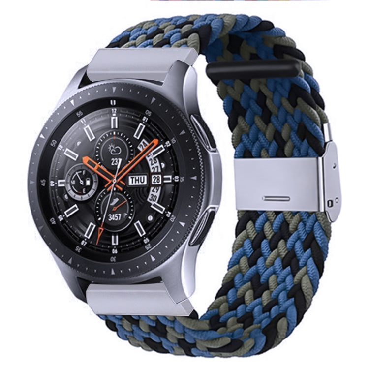 Nylon-geflochtenes Armband mit Metallschnalle für Galaxy Watch 4, 20 mm