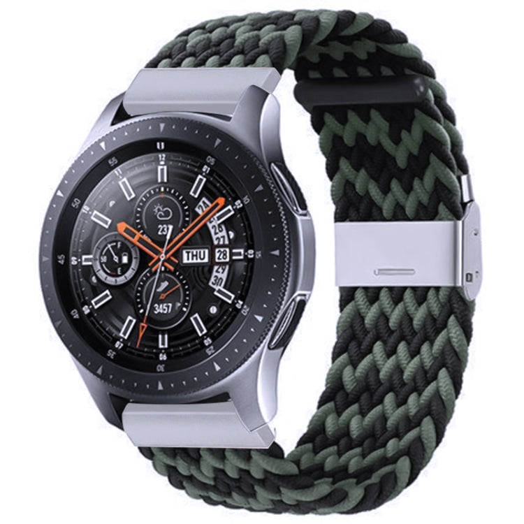 Nylon-geflochtenes Armband mit Metallschnalle für Galaxy Watch 4, 20 mm