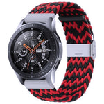 Nylon-geflochtenes Armband mit Metallschnalle für Galaxy Watch 4, 20 mm