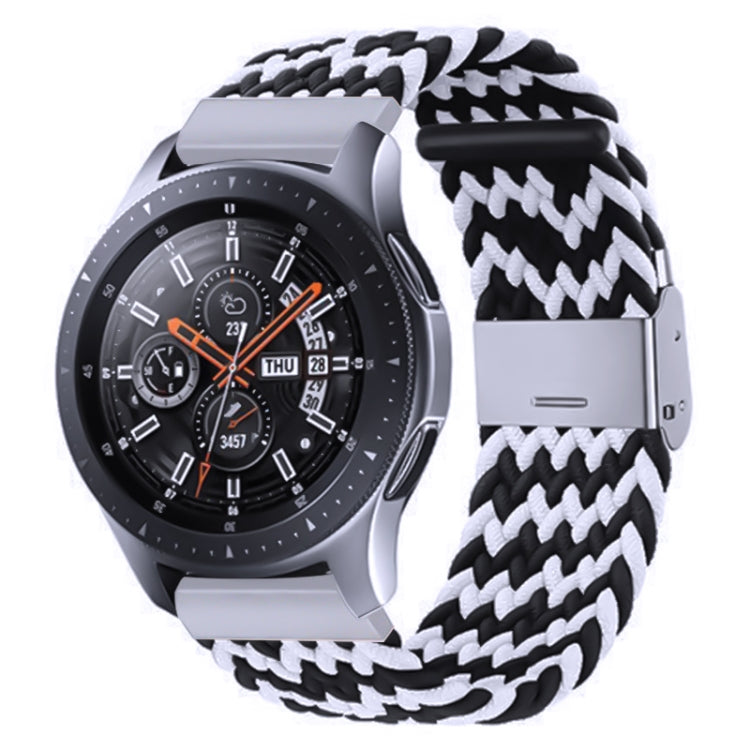 Nylon-geflochtenes Armband mit Metallschnalle für Galaxy Watch 4, 20 mm