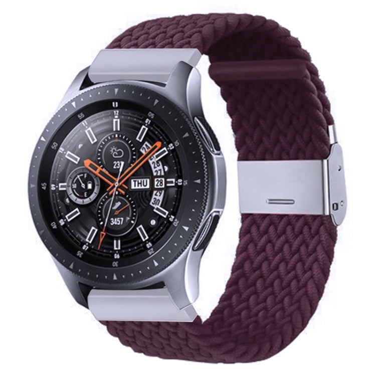 Nylon-geflochtenes Armband mit Metallschnalle für Galaxy Watch 4, 20 mm