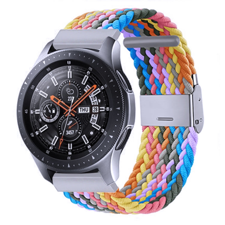 Nylon-geflochtenes Armband mit Metallschnalle für Galaxy Watch 4, 20 mm