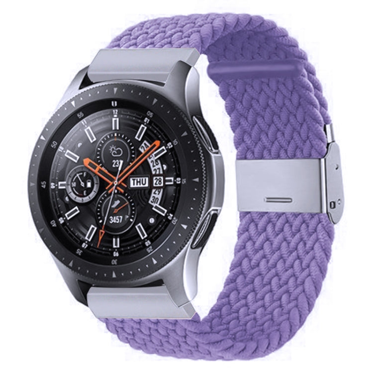 Nylon-geflochtenes Armband mit Metallschnalle für Galaxy Watch 4, 20 mm