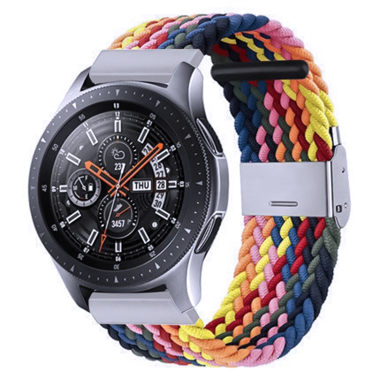 Nylon-geflochtenes Armband mit Metallschnalle für Galaxy Watch 4, 20 mm