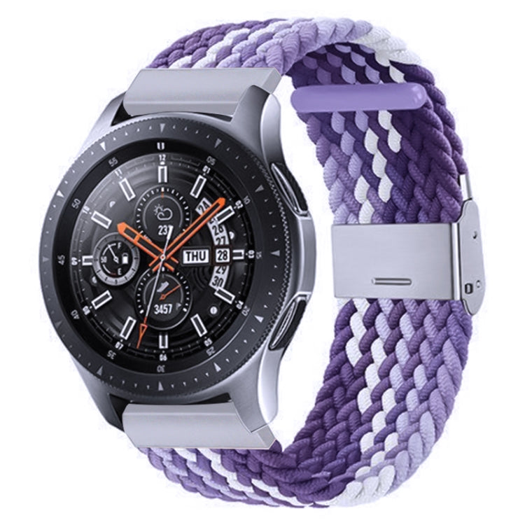 Nylon-geflochtenes Armband mit Metallschnalle für Galaxy Watch 4, 20 mm