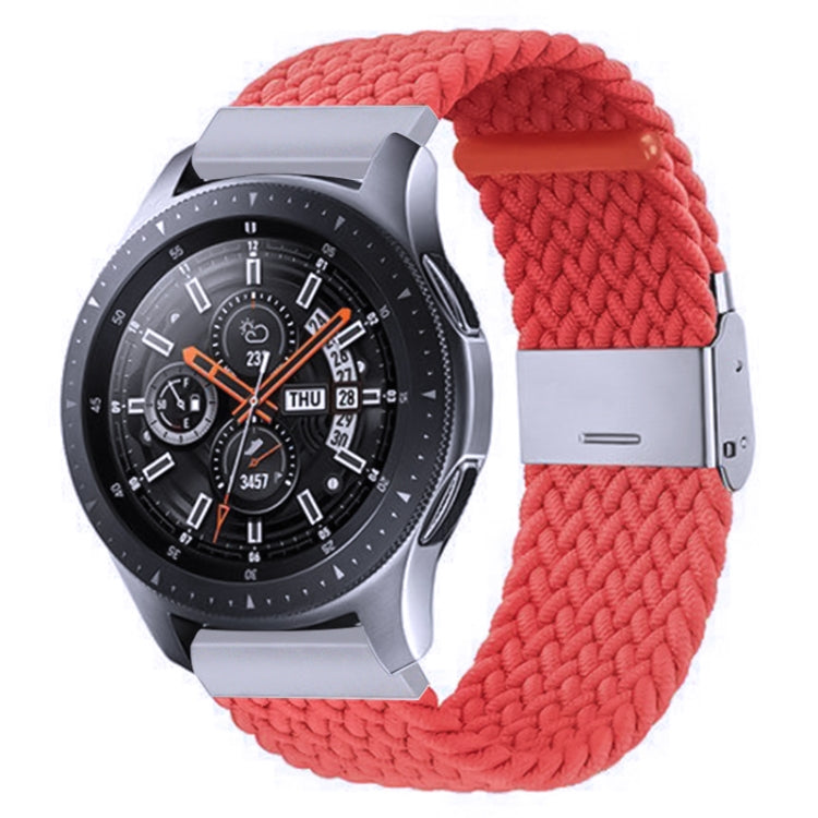 Nylon-geflochtenes Armband mit Metallschnalle für Galaxy Watch 4, 20 mm