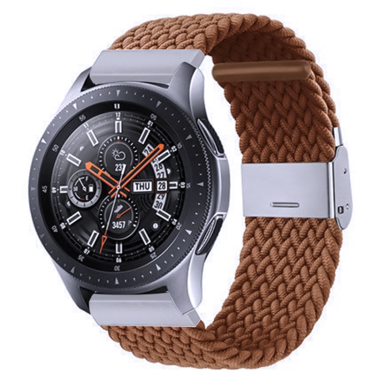 Nylon-geflochtenes Armband mit Metallschnalle für Galaxy Watch 4, 20 mm