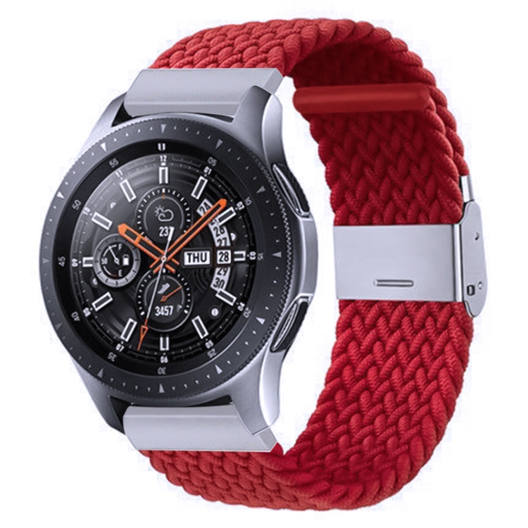 Nylon-geflochtenes Armband mit Metallschnalle für Galaxy Watch 4, 20 mm