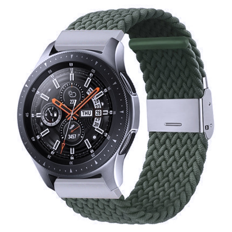 Nylon-geflochtenes Armband mit Metallschnalle für Galaxy Watch 4, 20 mm