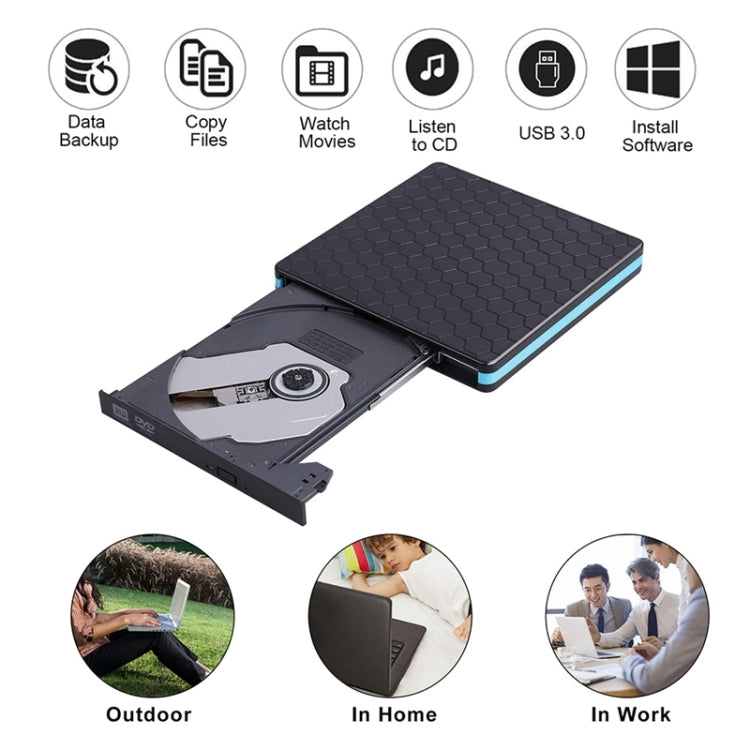 Universelles optisches Laufwerk Typ-C USB 3.0 Externes DVD/CD/VCD Brenner RW SVCD Laufwerk Player, Universelles optisches Laufwerk