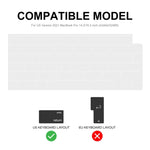 ENKAY Ultradünne weiche TPU-Laptop-Tastaturschutzfolie für MacBook Air 13,6 2022/2024 A2681 (M2) / A3113 (M3), Version: US-Version, US-Version, EU-Version