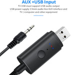 TX35 Bluetooth 5.2 Sender Ein Ziehen Zwei USB / AUX Doppel-Ausgang