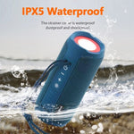 T&G TG227 Tragbarer wasserdichter Bluetooth-Lautsprecher für den Außenbereich mit LED-Unterstützung für FM / TF / USB