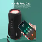 T&G TG227 Tragbarer wasserdichter Bluetooth-Lautsprecher für den Außenbereich mit LED-Unterstützung für FM / TF / USB