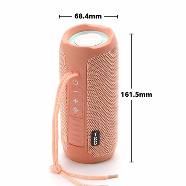T&G TG227 Tragbarer wasserdichter Bluetooth-Lautsprecher für den Außenbereich mit LED-Unterstützung für FM / TF / USB