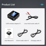 C39S Bluetooth Empfänger Sender RCA Lautsprecher zu 3,5mm Kabelloser Audioadapter, C39S
