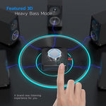C39 Bluetooth 5.0 Empfänger RCA zu 3,5mm Kabelloser Audio-Konverter Unterstützt TF-Karte, C39