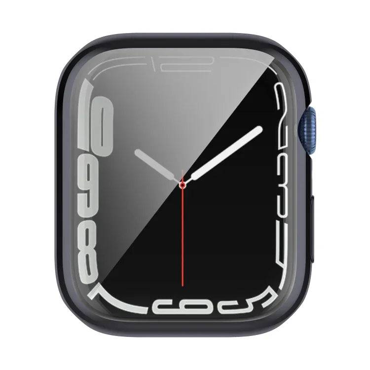 Stoßfeste TPU-Vollschutzhülle mit Schutzfolie, für Apple Watch Series 9 / 8 / 7 (45 mm) und Apple Watch Series 9 / 8 / 7 (41 mm)
