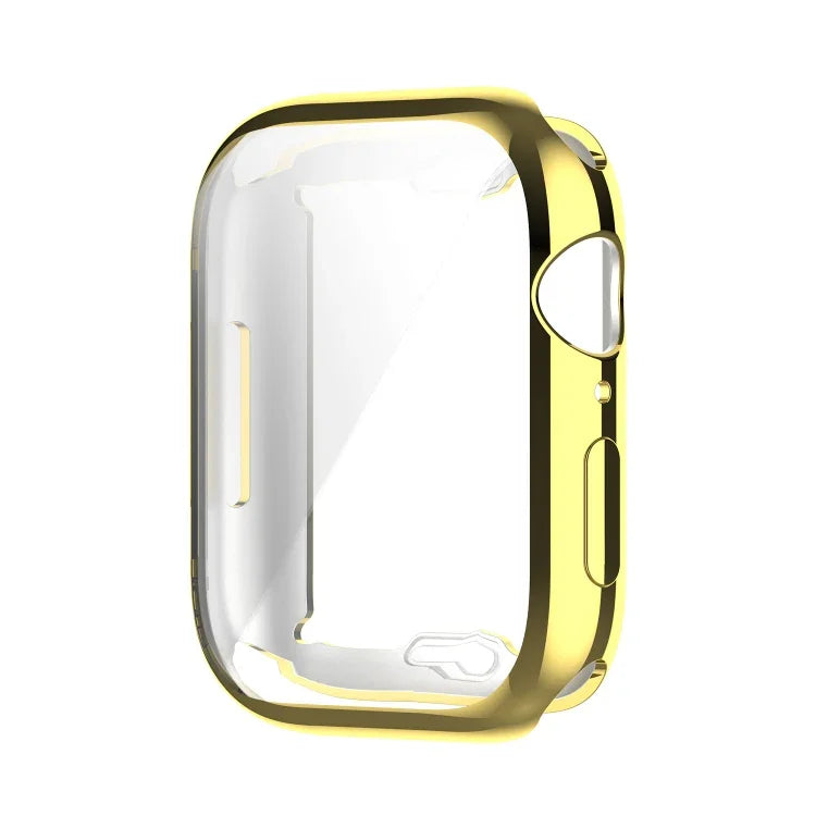 Stoßfeste TPU-Vollschutzhülle mit Schutzfolie, für Apple Watch Series 9 / 8 / 7 (45 mm) und Apple Watch Series 9 / 8 / 7 (41 mm)