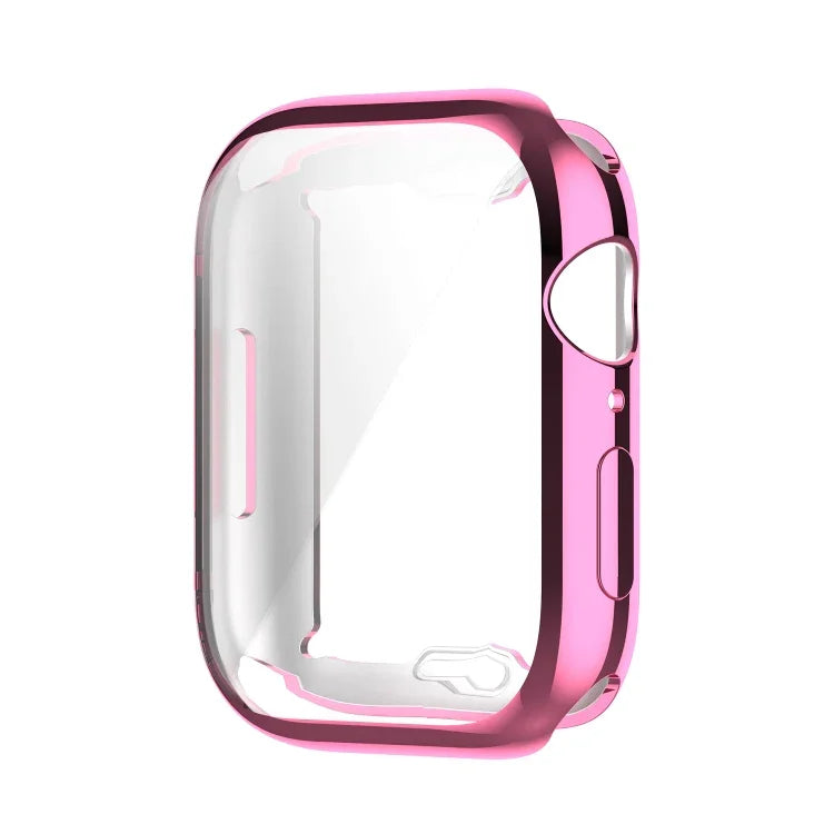 Stoßfeste TPU-Vollschutzhülle mit Schutzfolie, für Apple Watch Series 9 / 8 / 7 (45 mm) und Apple Watch Series 9 / 8 / 7 (41 mm)