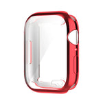 Stoßfeste TPU-Vollschutzhülle mit Schutzfolie, für Apple Watch Series 9 / 8 / 7 (45 mm) und Apple Watch Series 9 / 8 / 7 (41 mm)