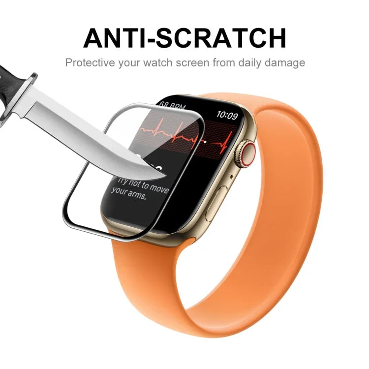ENKAY Hat-Prince 3D Displayschutzfolie aus gehärtetem Glas mit abgerundeten Kanten für Apple Watch Series 9 / 8 / 7 (41 mm), 1 Stück, 2 Stück, 5 Stück, 10 Stück
