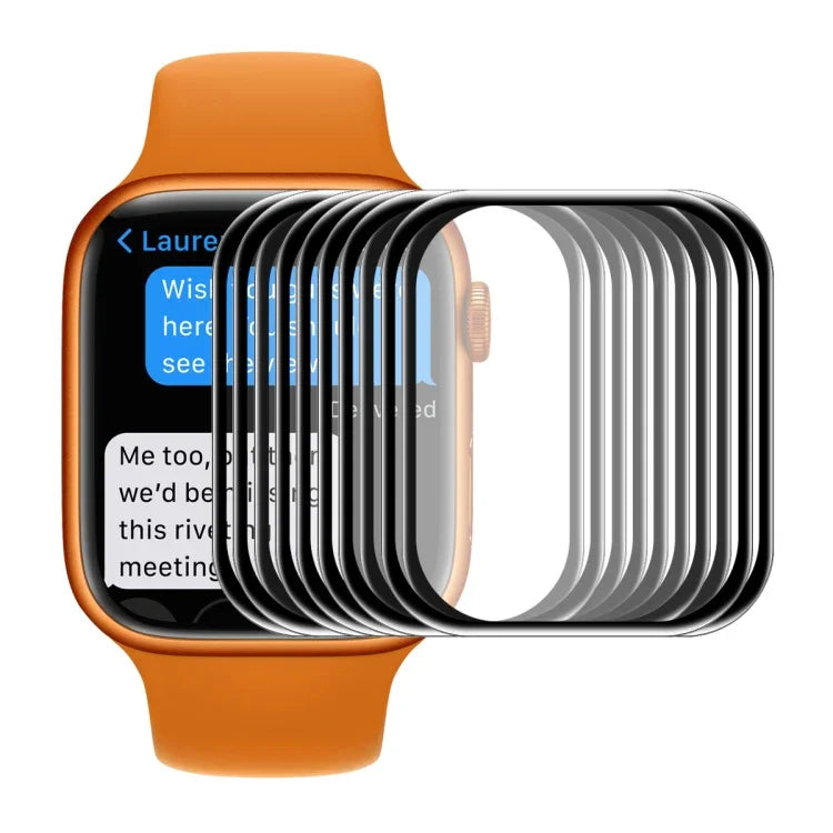 ENKAY Hat-Prince 3D Displayschutzfolie aus gehärtetem Glas mit abgerundeten Kanten für Apple Watch Series 9 / 8 / 7 (41 mm), 1 Stück, 2 Stück, 5 Stück, 10 Stück